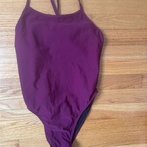 Jolyn Burgundy One Piece Swimsuit